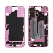  ZD076-00686 Gyári Apple iPhone 16 Plus középső keret akkumulátorral, rózsaszín mobiltelefon, tablet alkatrész