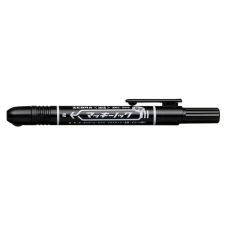 Zebra Alkoholos marker, 1,3 mm, nyomógombos, ZEBRA "Mckie Retractable", fekete filctoll, marker