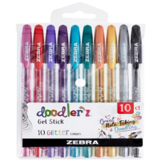  Zebra Doodlerz Glitter 10db-os zseléstoll készlet toll