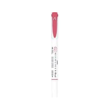 Zebra Ecsetirón, kétvégű ZEBRA \"Mildliner Cool & Refined\", piros ecset, festék