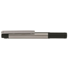 Zebra Golyóstoll, 0,24 mm, kupakos, rozsdamentes acél-fekete tolltest, ZEBRA "F-301 Compact", kék toll