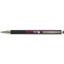 Zebra Golyóstoll, 0,24 mm, nyomógombos, mályva tolltest, ZEBRA F301A, kék (TZ26349) toll