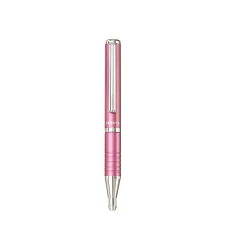 Zebra Golyóstoll, 0,24 mm, teleszkópos, metál pink tolltest, ZEBRA "S-F1", kék toll