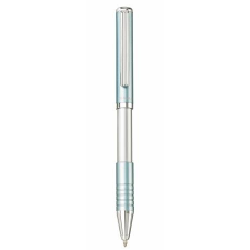 Zebra Golyóstoll, 0,24 mm, teleszkópos, metálkék színű tolltest, ZEBRA "SL-F1", kék toll