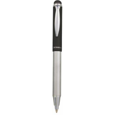 Zebra Golyóstoll, 0,24 mm, teleszkópos, rozsdamentes acél, grafitszürke tolltest, ZEBRA "Telescopic Metal Stylus", kék toll