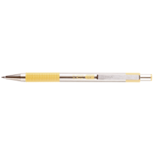 Zebra Golyóstoll 0,7mm, pasztell sárga test, Zebra F-301, írásszín kék toll