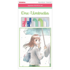 Zebra írószer készlet, zebra "manga set, one umbrella", 5 darabos 56531 toll