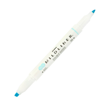 Zebra Mildliner Fluorescent 1/3,5mm kétvégű Ecsetirón - Kék (78120) filctoll, marker