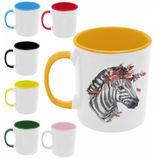 Zebra - Színes Bögre bögrék, csészék