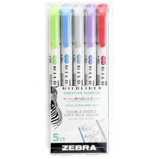 Zebra Szövegkiemelő Zebra Mildliner Highlighter Cool&Refined 5-ös készlet filctoll, marker