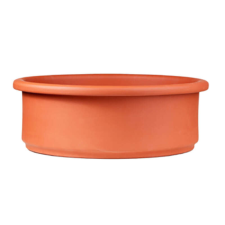 Zed agyag ültetőtál terrakotta 18cm alsó lyuk nélkül kerti tárolás