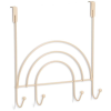 Zeller ajtóra akasztható fogas, szivárvány mintával, 4 kampóval, mérete: 32×10×33 cm