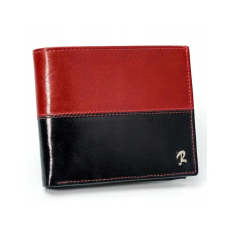 Zellia Férfi Bőr Pénztárca N992-Vt2  Black-Red