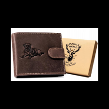 Zellia Férfi bőr pénztárca n992l-chm-dog-1-7605 cognac - sötét barna pénztárca