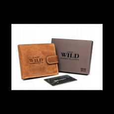 Zellia Férfi Bőr Pénztárca N992L-P-Chm Világos Barna - Rfid Védelemmel -