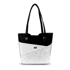  Zellia Női Merev Válltáska Zvn21013 Fekete-Ezüst – Monaco-Csillámos – kézitáska és bőrönd