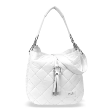  Zellia Női Válltáska 22117 Fehér Matt – Steppelt – kézitáska és bőrönd