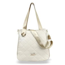  Zellia Női Válltáska 23068 Beige Matt – Steppelt – Arany K.