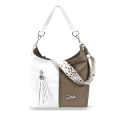  Zellia Női Válltáska 23141 – Next C. Peacock – Taupe-Fehér