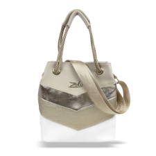 Zellia Női Válltáska 24056 Fehér-Arany – Ch – kézitáska és bőrönd