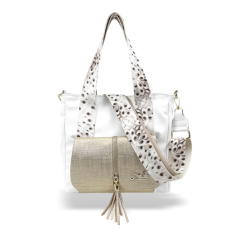 Zellia Női Válltáska 24067 – Next C. Peacock – Fehér-Arany – Ch –