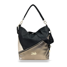  Zellia Női Válltáska 25193 Fekete-Arany – Broove-Bari – kézitáska és bőrönd