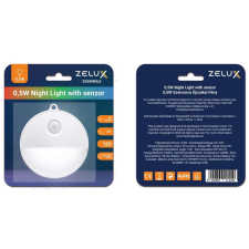 Zelux LED Mozgásérzékelős éjszakai világítás éjjeli fény