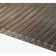 ZENN Esővédő előtető tartalék panel 1500x1000x5 mm üregkamrás polikarbonát áttetsző bronz kerti tárolás