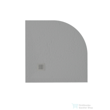 Zenon Angular Slate 70x70 cm-es negyedköríves zuhanytálca, Cemento ANG70CE kád, zuhanykabin
