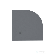 Zenon Angular Slate 80x80 cm-es negyedköríves zuhanytálca, Antracita ANG80AN kád, zuhanykabin