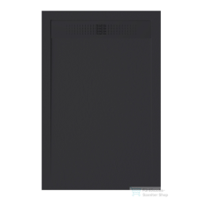 Zenon EVOLUTION SLATE 70x190 cm-es zuhanytálca palakő hatású felülettel, Negro EVSL70190NE kád, zuhanykabin