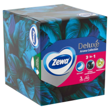 ZEWA Deluxe 3 rétegű dobozos Papír zsebkendő - Aroma Collection 60db higiéniai papíráru