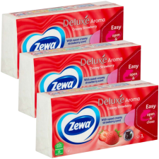 ZEWA Deluxe 3 rétegű Papír zsebkendő - Creamy Strawberry 3x90db papírárú, csomagoló és tárolóeszköz