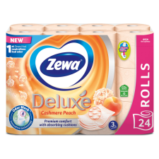 ZEWA Deluxe Cashmere Peach 3 rétegű toalettpapír 24 tekercs higiéniai papíráru