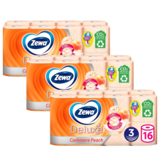 ZEWA Deluxe Cashmere Peach 3 rétegű Toalettpapír 3x16 tekercs higiéniai papíráru