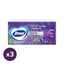 ZEWA Deluxe Lavender Dreams 3 rétegű papírzsebkendő (3x90 db) higiéniai papíráru