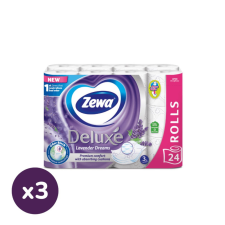 ZEWA Deluxe Lavender Dreams 3 rétegű toalettpapír (3x24 tekercs) higiéniai papíráru