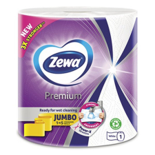 ZEWA Kéztörlő tekercses háztartási ZEWA Premium Jumbo 3 rétegű 1 tekercses 230 lap higiéniai papíráru