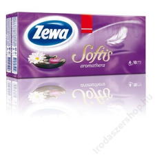 ZEWA Papír zsebkendő, 3 rétegű, 10x9 db, ZEWA Softis, aromatherapia (KHHZ11) higiéniai papíráru