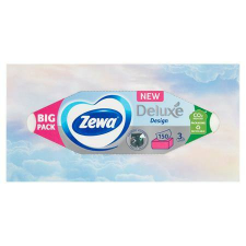 ZEWA Papír zsebkendő, 3 rétegű, 150 db, ZEWA Deluxe (KHHZ39) higiéniai papíráru