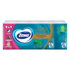 ZEWA Papírzsebkend&#337; zewa softis menthol breeze 4 réteg&#369; 10x9 darabos 53524 papírárú, csomagoló és tárolóeszköz