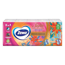 ZEWA Papírzsebkendő ZEWA Softis Fresh Green 4 rétegű 10x9 darabos higiéniai papíráru