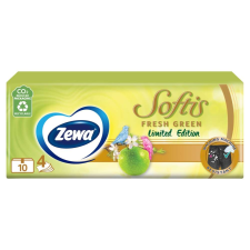 ZEWA Softis 4 rétegű Papír zsebkendő - Limited Edition 10x9db papírárú, csomagoló és tárolóeszköz
