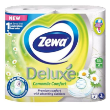 ZEWA Toalettpapír ZEWA Deluxe 3 rétegű 4 tekercses Camomile Comfort higiéniai papíráru