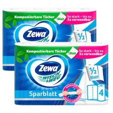 ZEWA Wisch & Weg Sparblatt 2 rétegű Háztartási papírtörlő 2x4 tekercs papírárú, csomagoló és tárolóeszköz