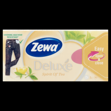 ZEWA Zewa Deluxe papírzsebkendő 3 rétegű 90 db Spirit Of Tea higiéniai papíráru