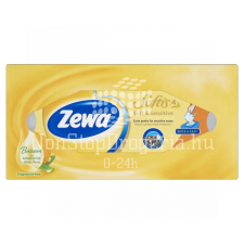 ZEWA Zewa Softis papírzsebkendő 4 rétegű dobozos 80 db Soft&amp;Sensitive illatmentes higiéniai papíráru
