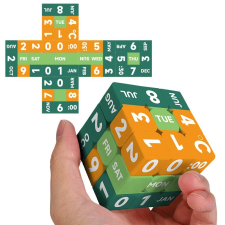  Ziina Clock and Calendar 3x3 kocka kreatív és készségfejlesztő