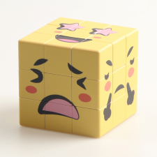  Ziina emoji Retro Kocka 3x3 kocka Yellow kreatív és készségfejlesztő