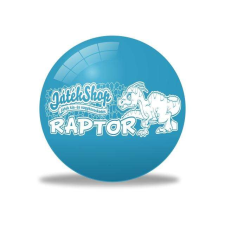 Zikin Raptor dinoszauruszos kék gumilabda 22cm-es - Felfújatlan játéklabda